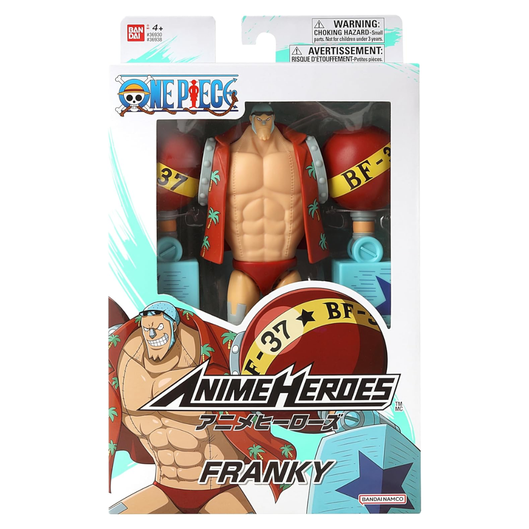 Figura articulada Franky (One Piece) Bandai Anime Heroes Confetty