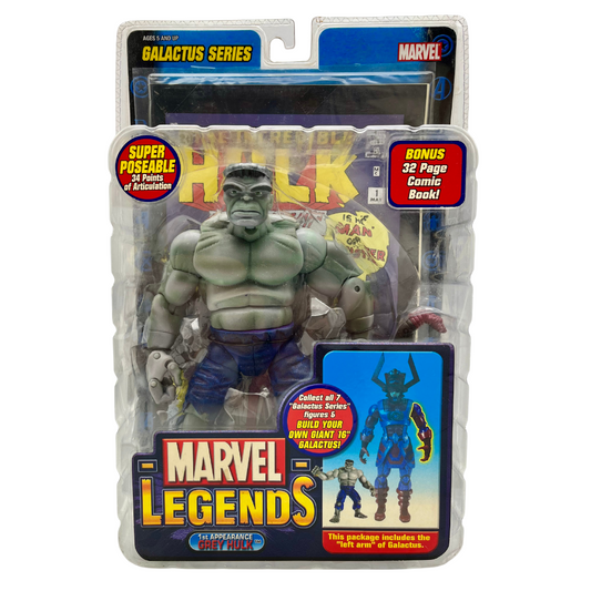 Figura Ultra Articulada 1st Appearance Grey Hulk (Variant) Vintage  Toybiz Confetty