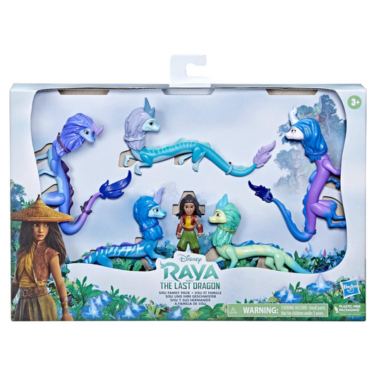 Set de 6 mini figuras Sisu Family Pack (Raya & The Last Dragon) Disney Hasbro Confetty