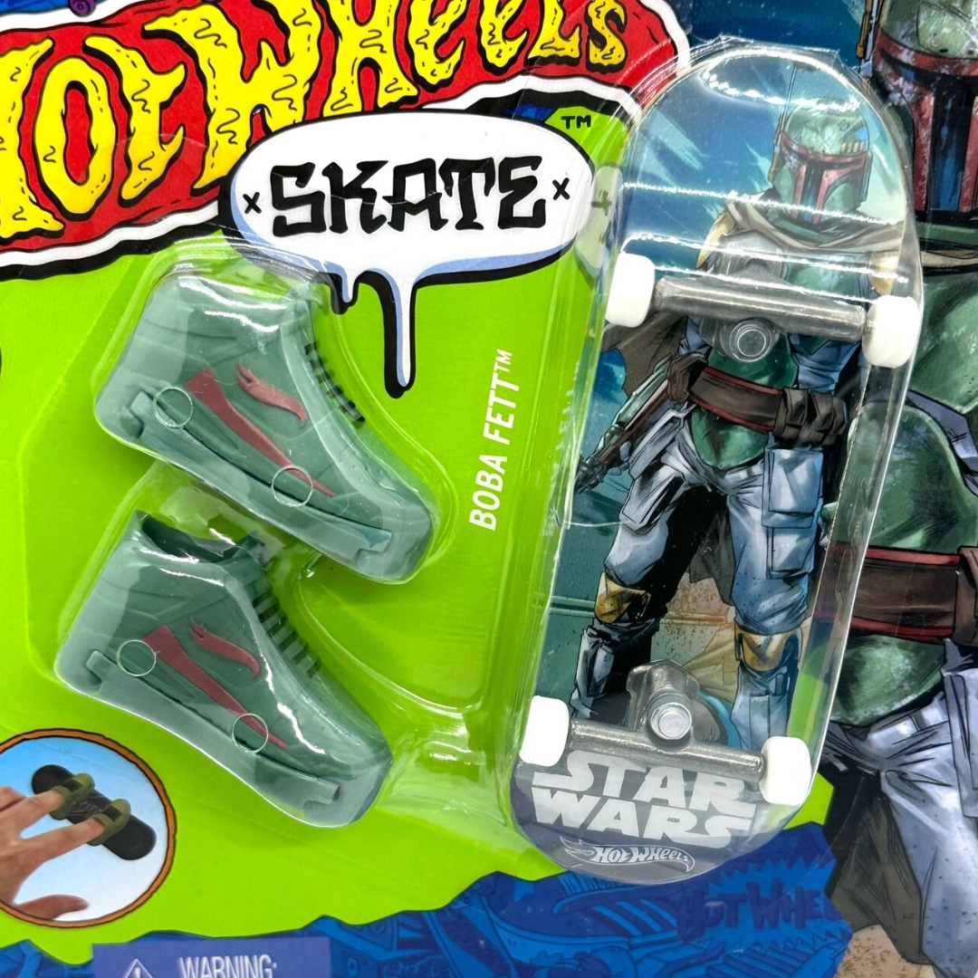 Patineta para dedos (Finger Board) Hot Wheels Skate Star Wars Boba Fett Confetty