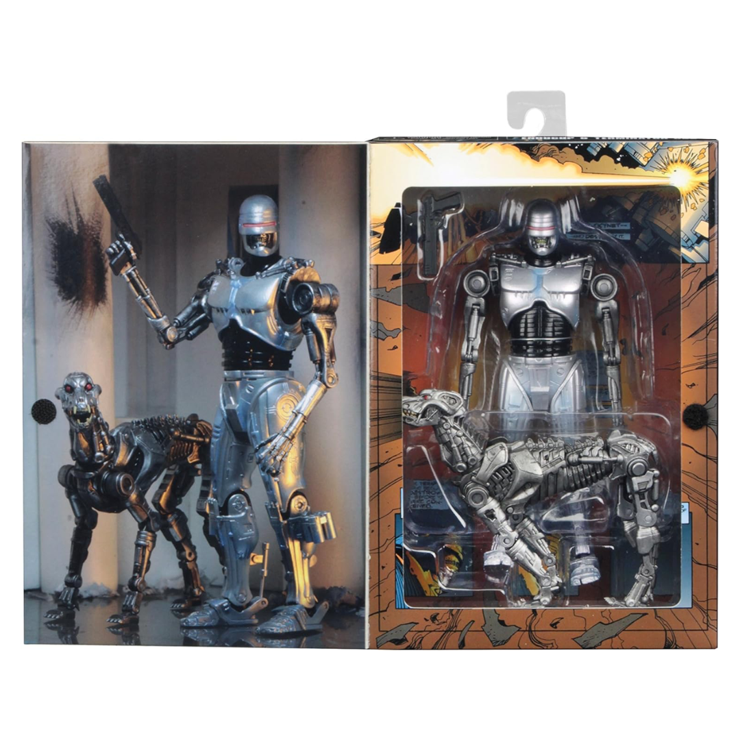 Set 2 piezas Endocop & Terminator Dog (Robocop vs. Terminator) con accesorios neca Confetty