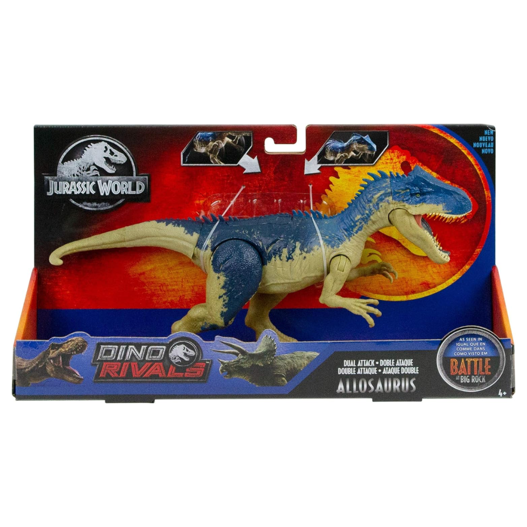 Figura Allosaurus - Dino Rivals Mattel Battle at big rock Jurassic world confetty